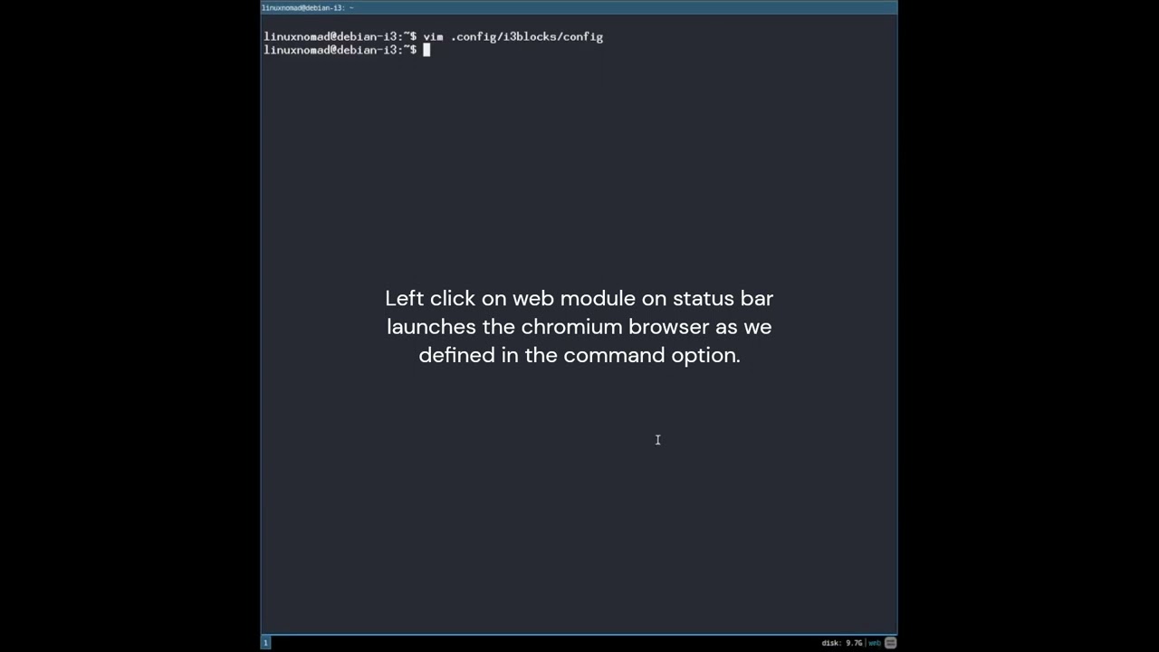 Debian 12 minimal installation with i3 window manager (part2: i3 & i3blocks configuration)