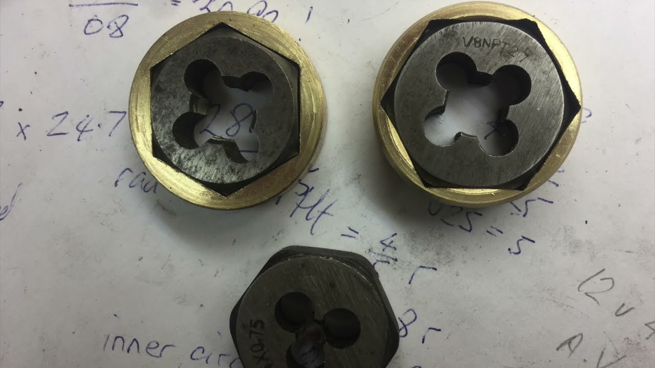 Making a hexagonal die holder on an engineers lathe without using a broach