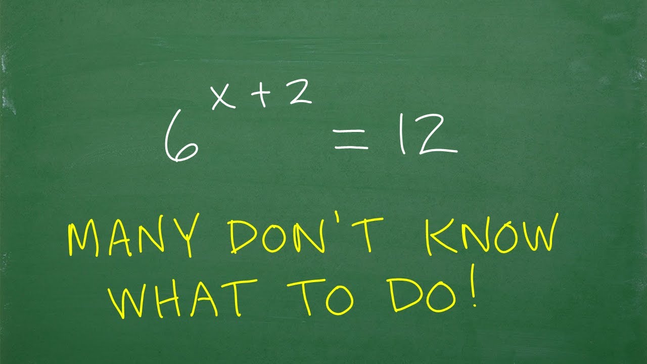 6 в степени x + 2 = 12, многие не знают, с чего начать
