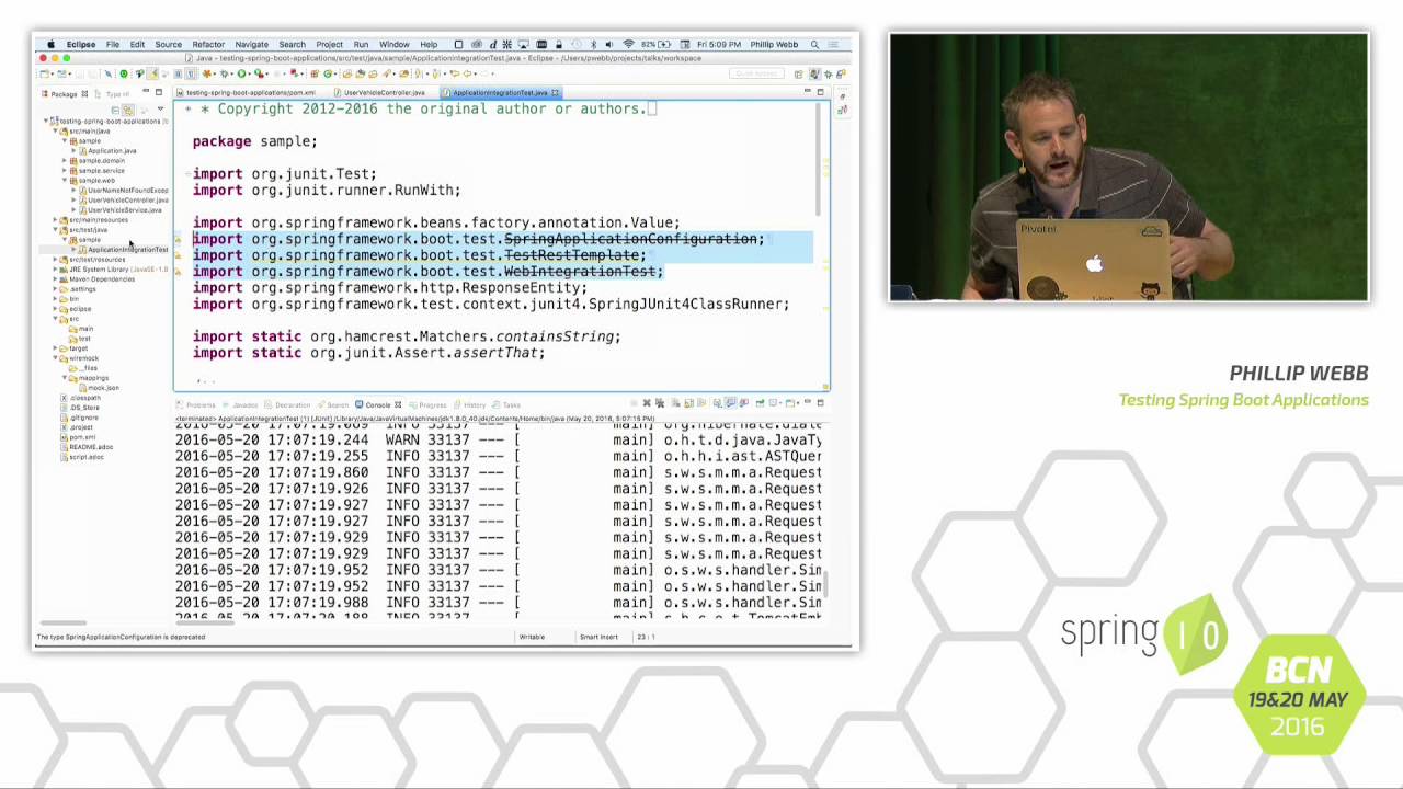 Testing Spring Boot Applications - Phil Webb @ Spring I/O 2016