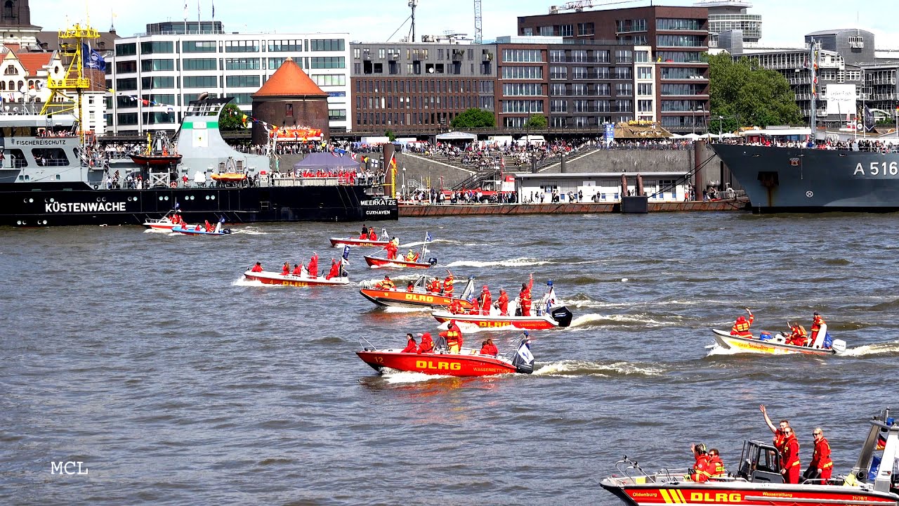 836. Hafengeburtstag Hamburg / 100 Jahre DLRG / Parade der Rettungsboote / 10.05.2025