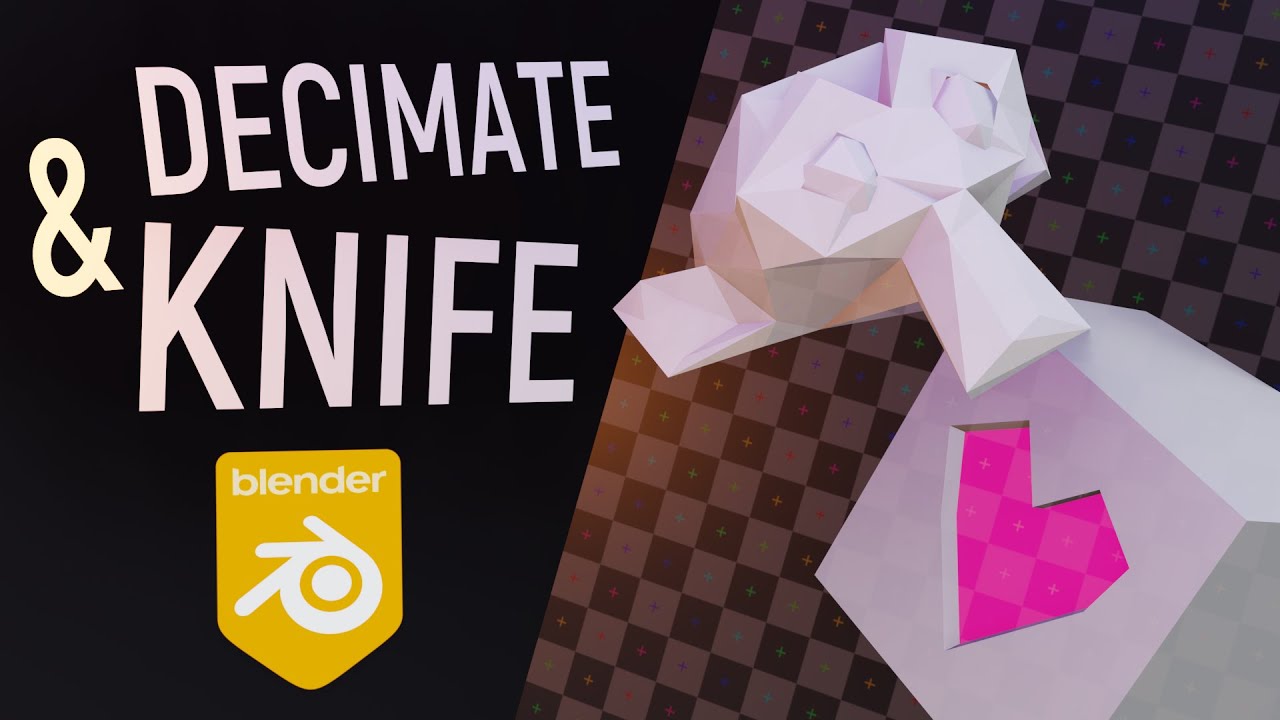 Как уменьшить количество полигонов в Blender 2.9