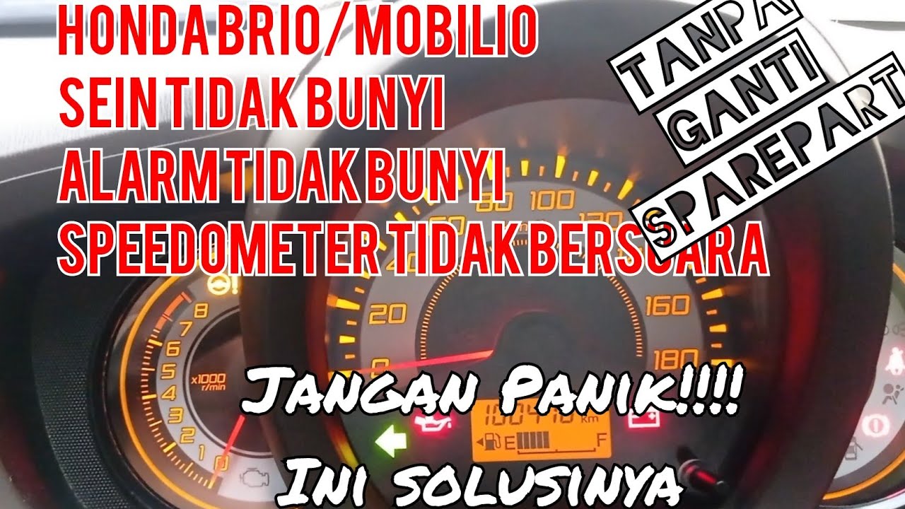 Speedometer Honda Brio / Mobilio tidak keluar bunyi alarm dan sein