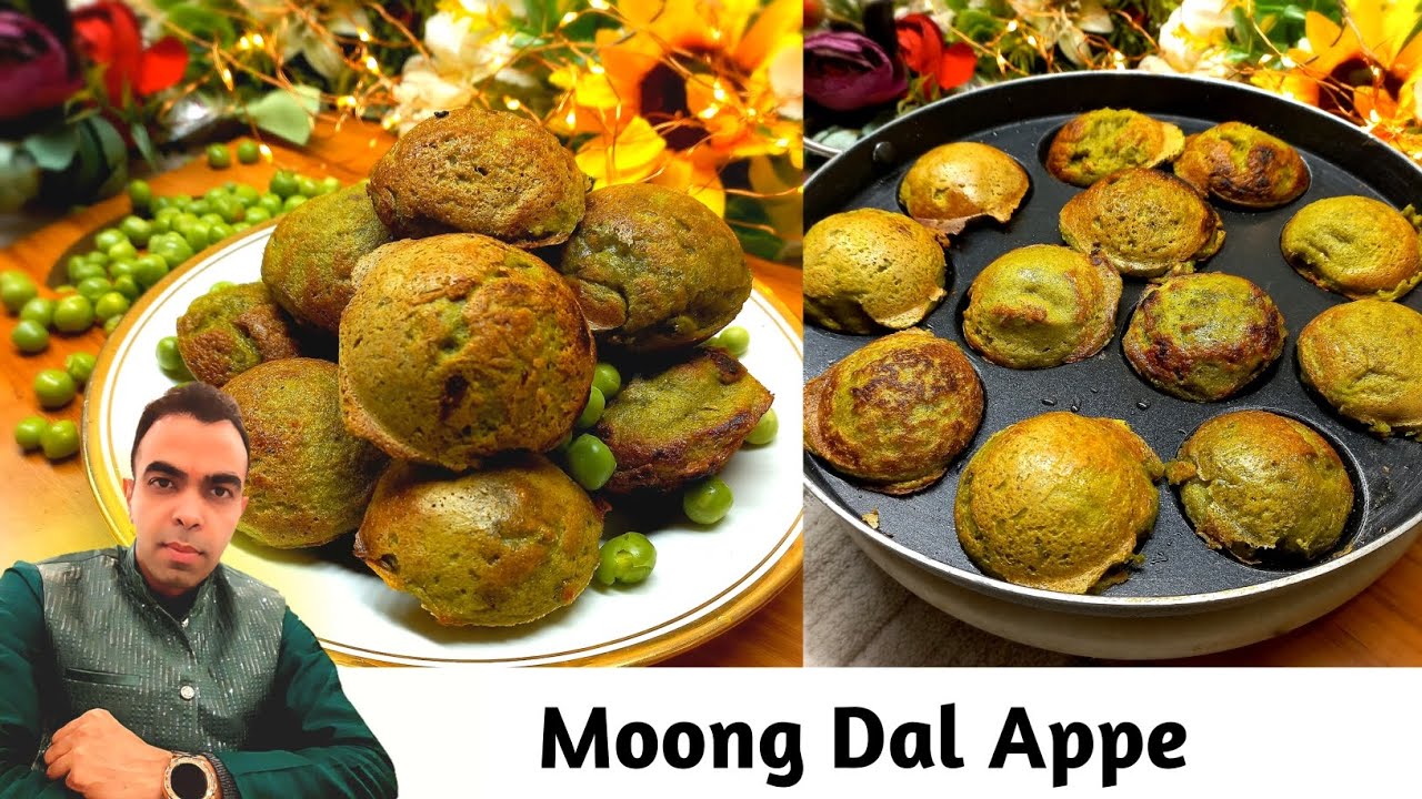Moong Dal Appe Recipe | moong dal appe | high protein healthy breakfast recipes | appe with chutney 