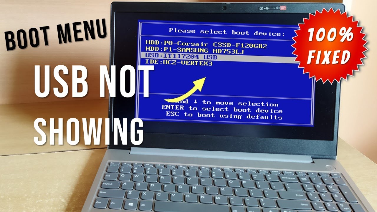 Bootable USB Not Showing Up In Boot Menu | Lenovo [Fix]