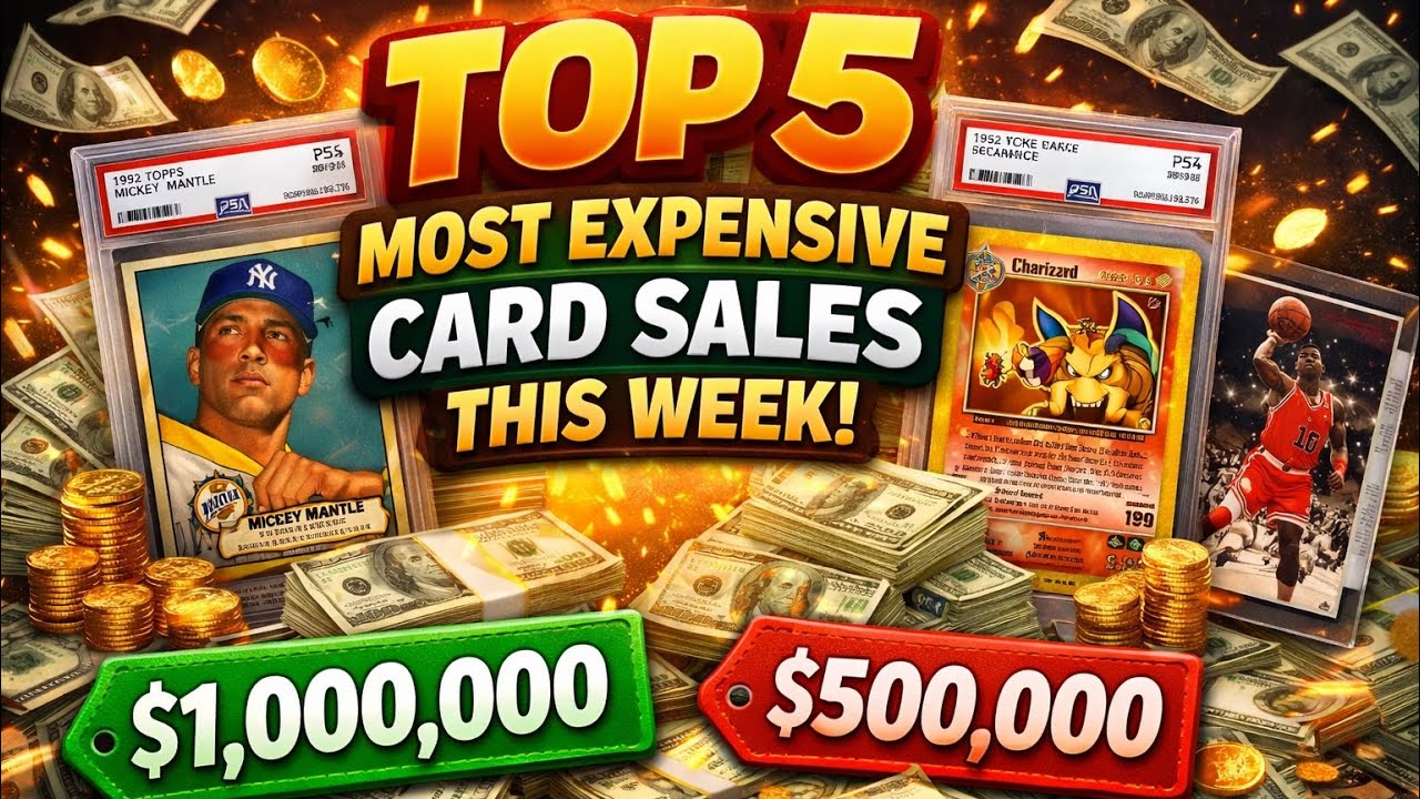 Record Breaking Donald Trump Card Sale! Top 5 Most Expensive Card Sales Week of 1/18/26
