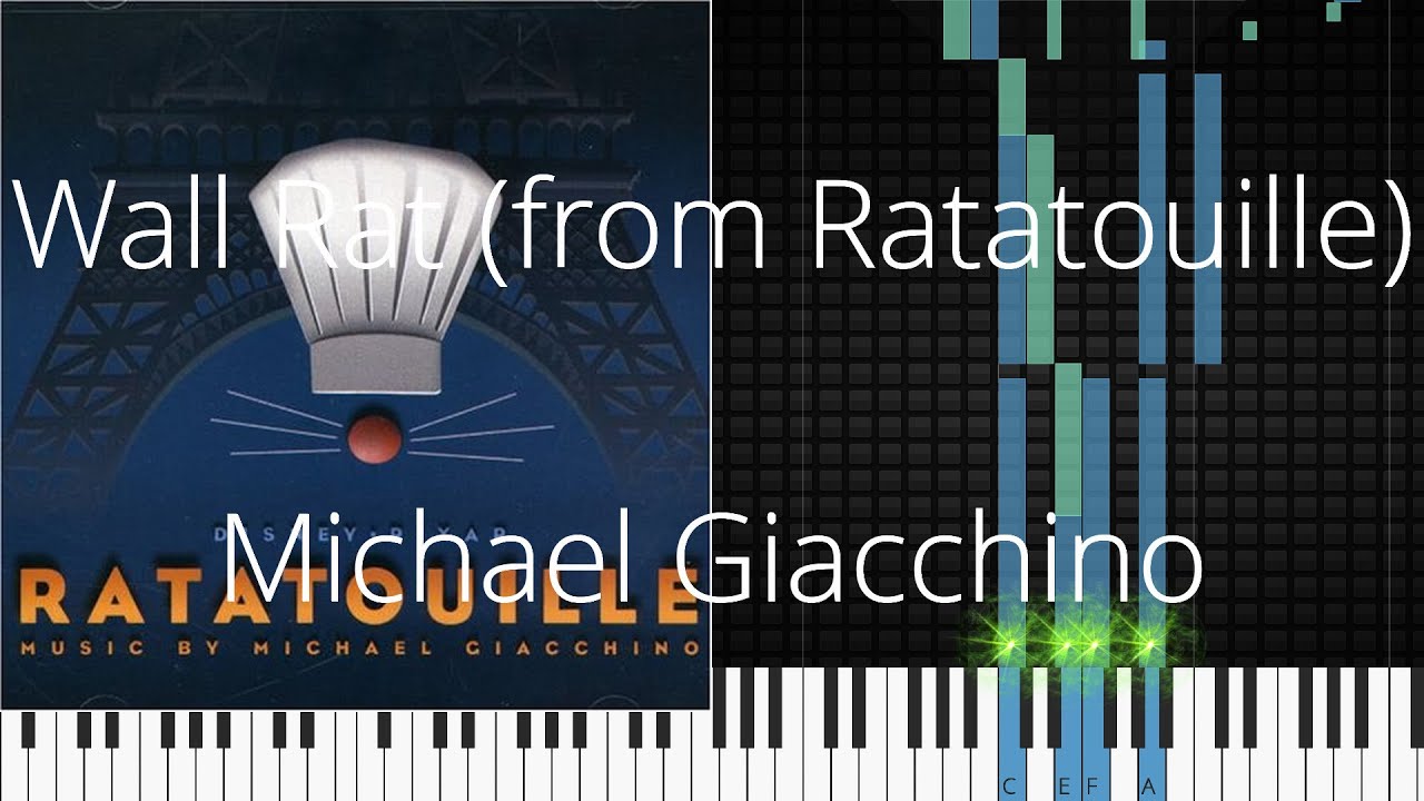 🎹 Wall Rat (from Ratatouille), Michael Giacchino, Synthesia Piano Tutorial