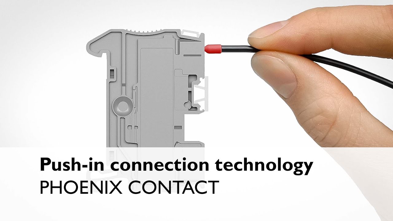 Push-in connection technology &ndash; the easy insertion method