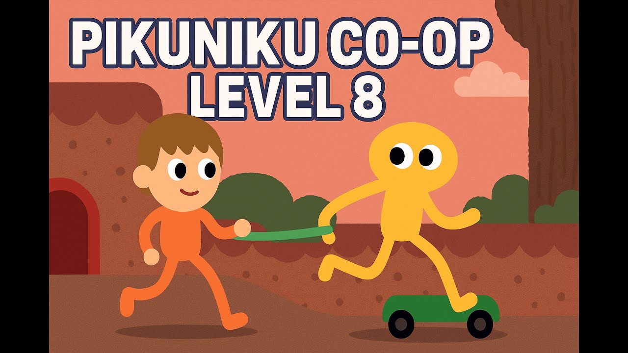 🧶 Pikuniku Co-Op Level 8 | Tied Together Chaos!