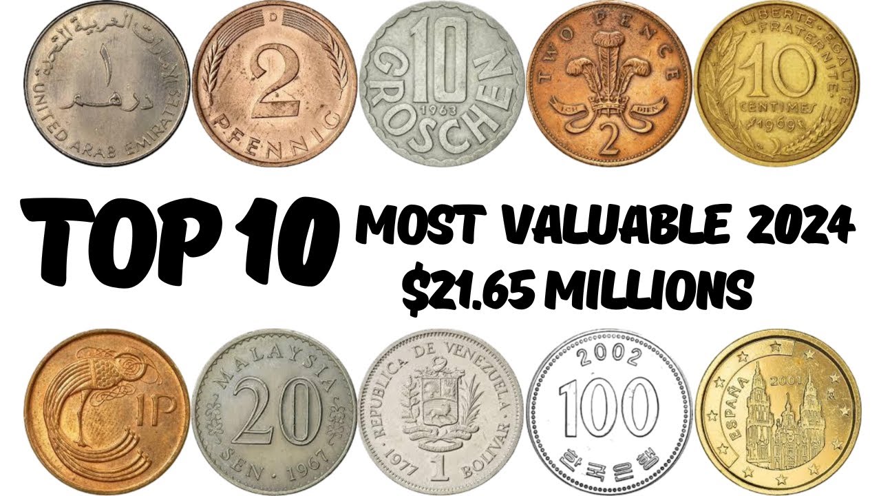 Worldwide Top 10 Coins Worth Millions in 2024!