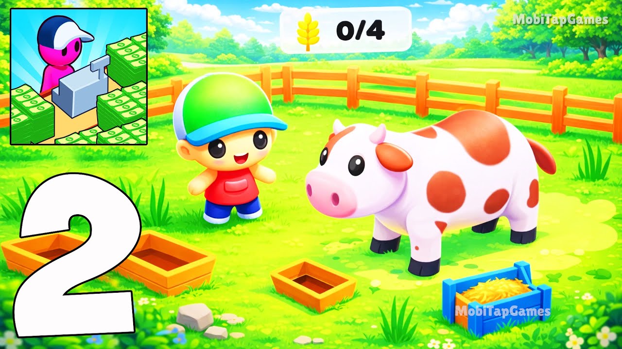 MicroTown.io - Tiny Town Business Simulator Part 2 - Farm, Sell & Grow! (iOS, Android)