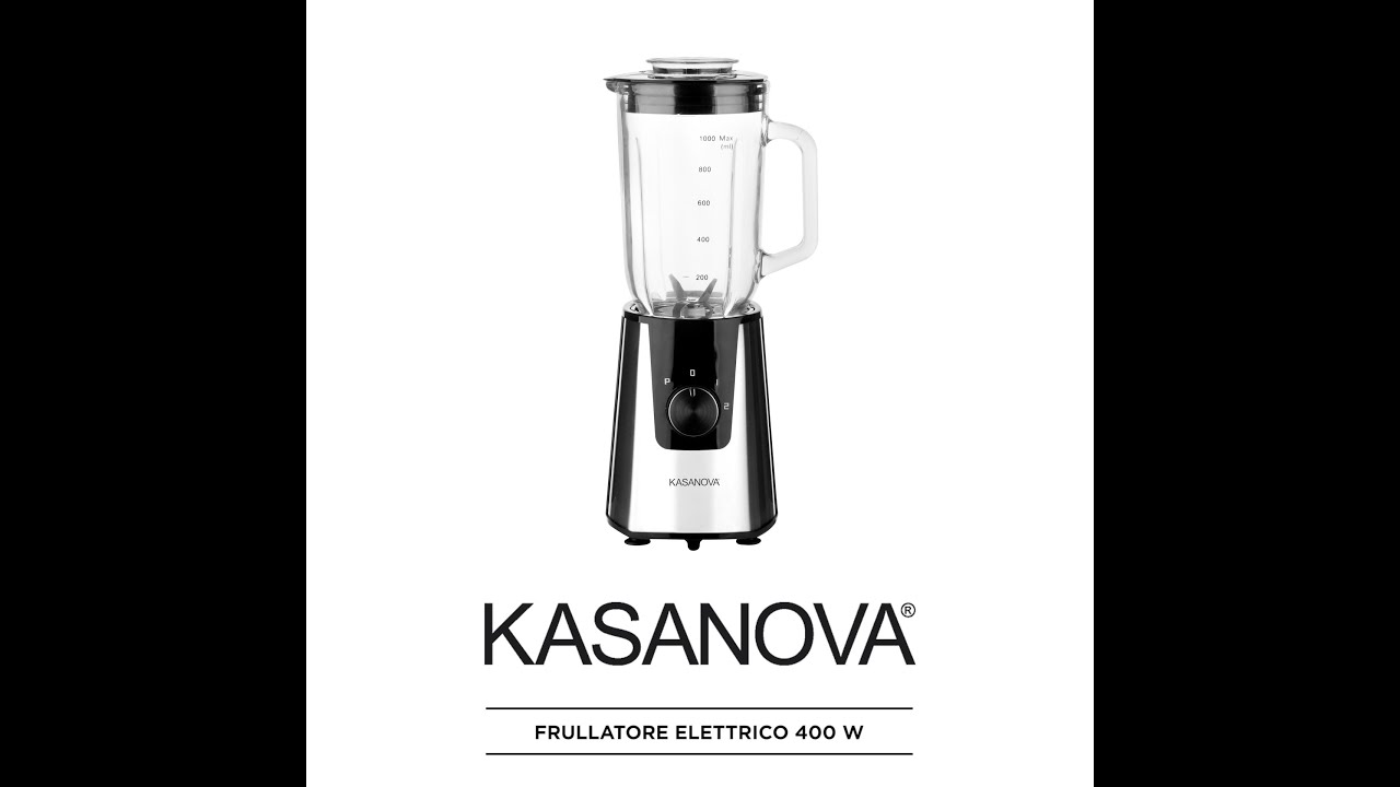 Frullatore elettrico 400 W con brocca da 1 litro