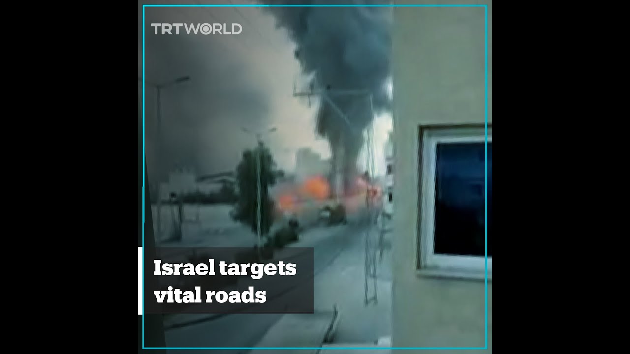 Footage shows Israel had targeted vital infrastructure in Gaza