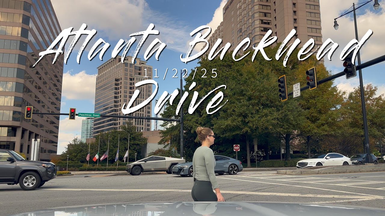 Atlanta Buckhead 🚗 Drive: Piedmont Rd To Lenox Square Mall | 🎥 4K City Drive 🔥