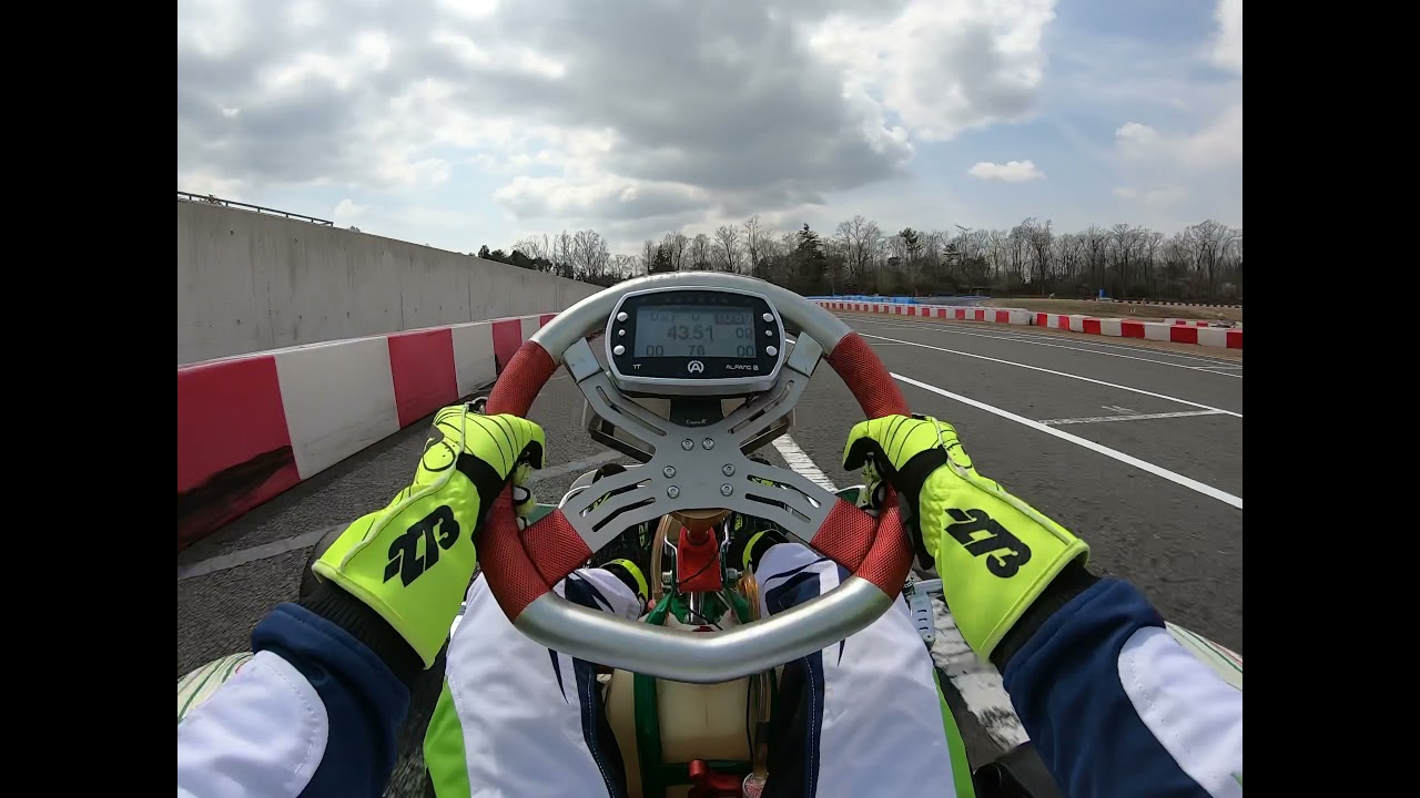 【APG車載動画】43.11[sec] ベスト更新！ オートパラダイス御殿場 KT100 スーパーSS APG レーシングカート 21.03.27 gopro