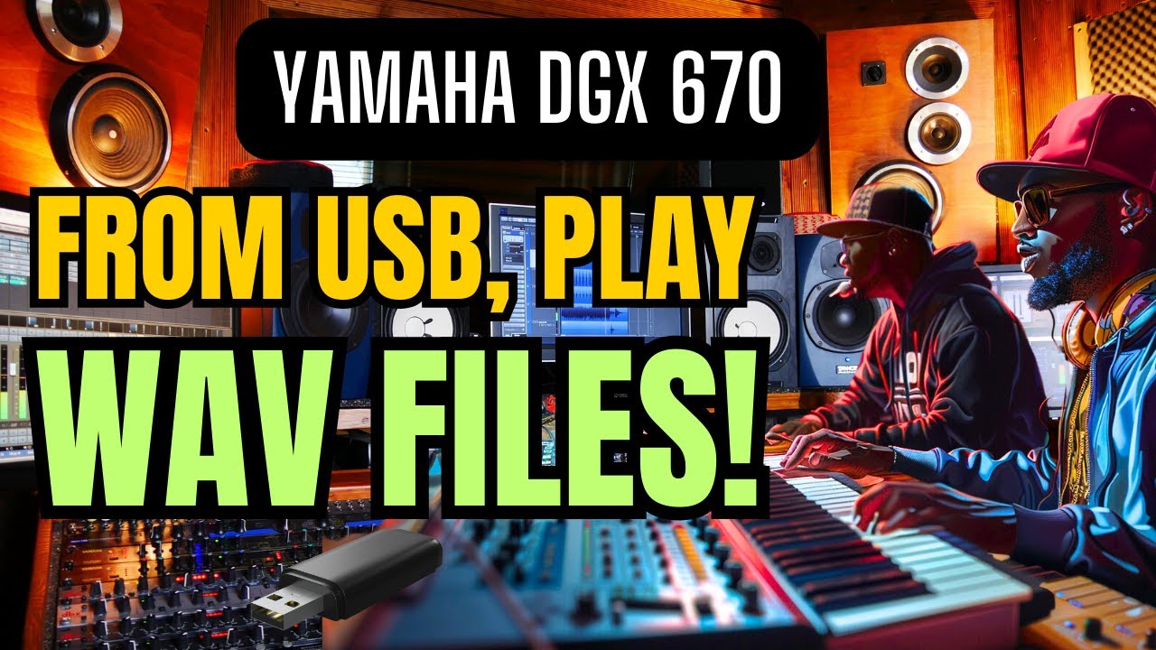 YAMAHA DGX 670 - How to Play WAV Files on the Keyboard via USB 🎹😀
