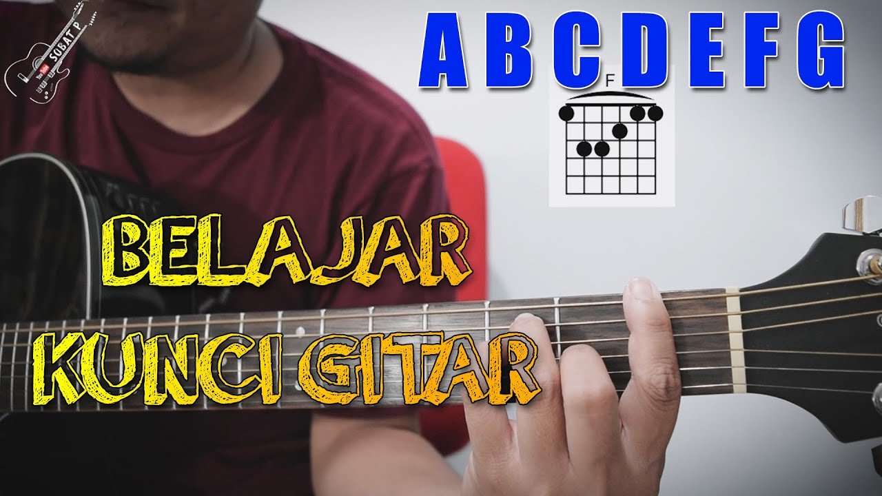 Belajar Kunci Gitar Dasar Untuk Pemula Dengan Mudah (Chord Major A B C D E F G)