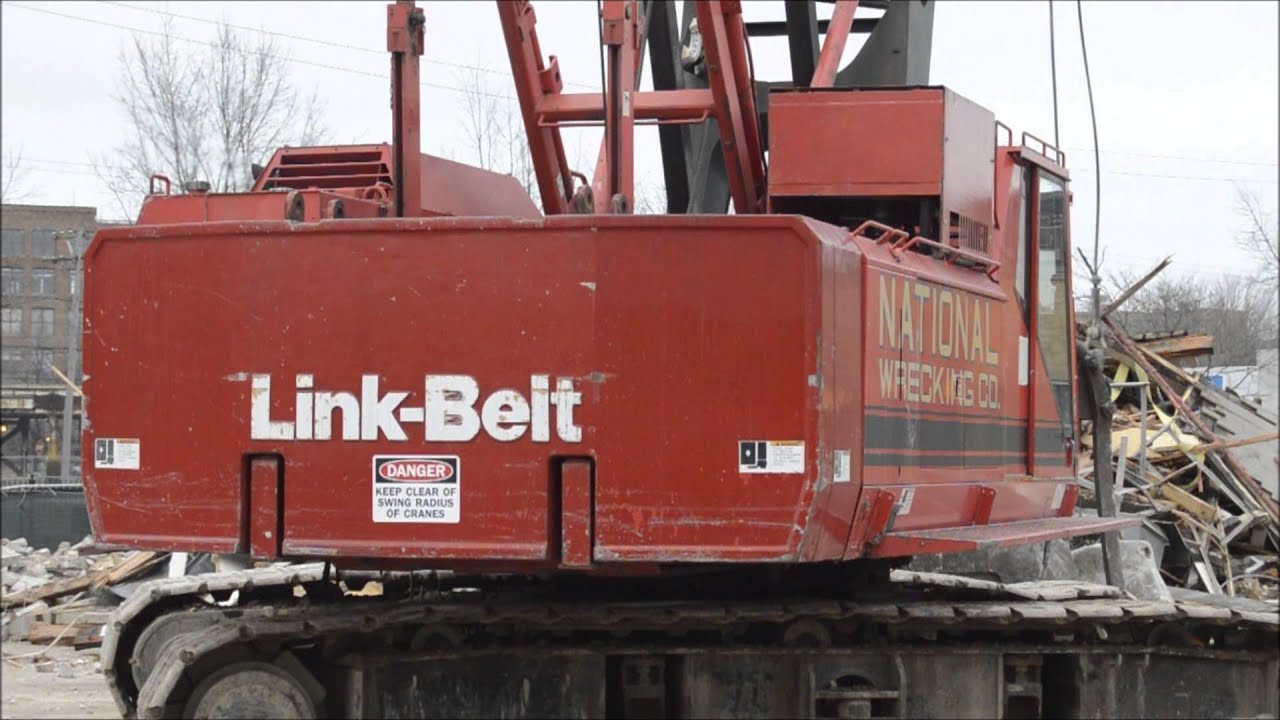 Link-Belt LS-208H II Crane with Clamshell/Wrecking Ball