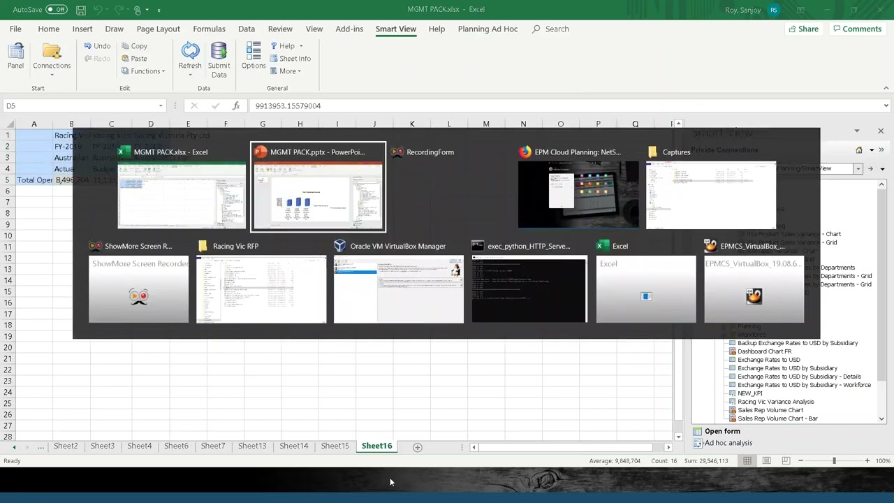 Creating a board pack on powerpoint using NSPB
