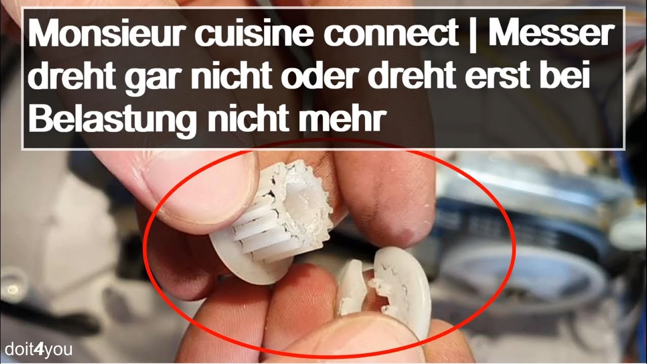 Monsieur cuisine connect – Messer dreht gar nicht oder dreht erst bei Belastung nicht mehr | DIY