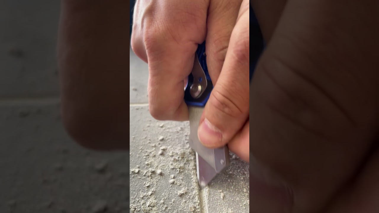 Easy Way to Remove Grout! #diy #construction #tools