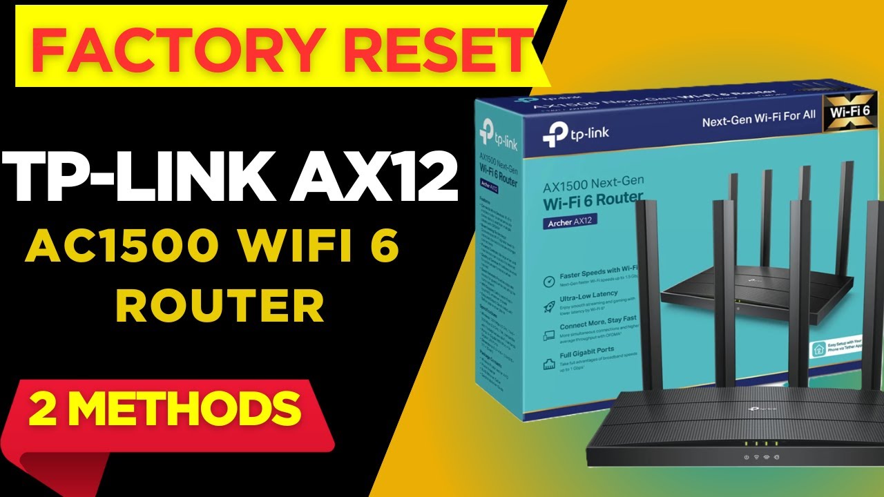 Сброс настроек роутера TP-Link Archer AX12 AC1500 WIFI 6 до заводских | Сброс настроек роутера AX...