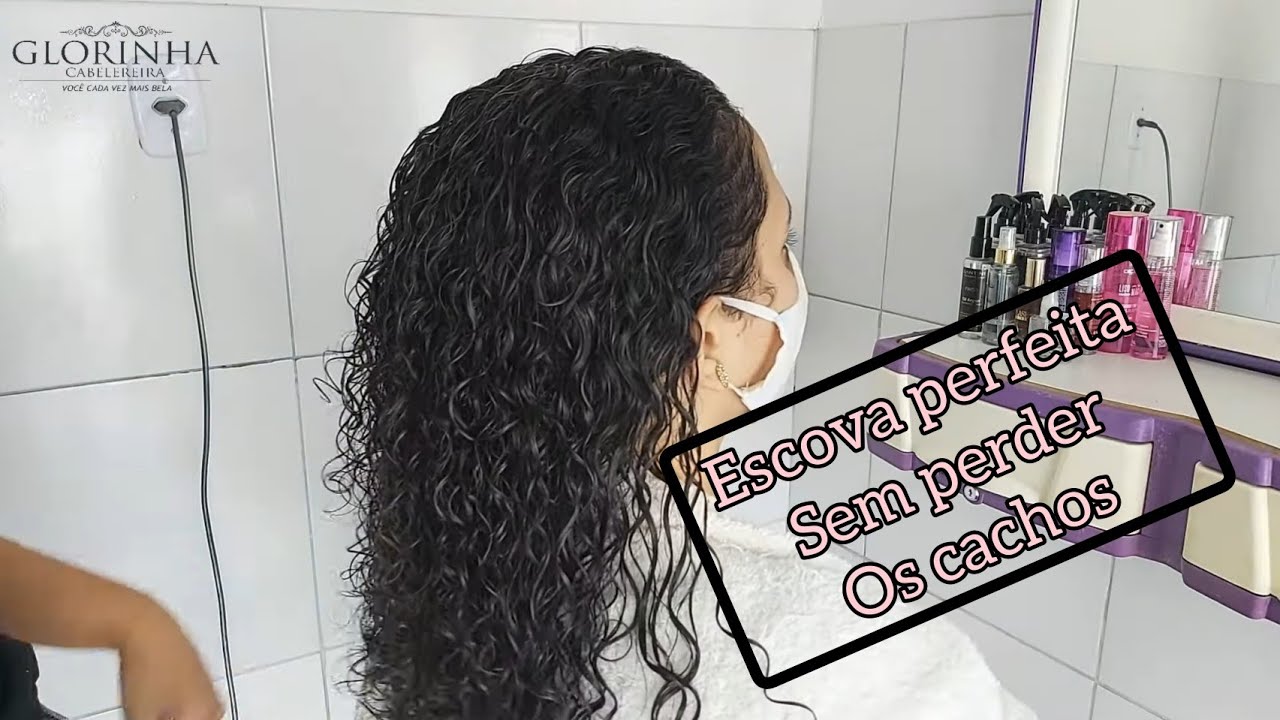 COMO FAZER UMA ESCOVA PERFEITA EM UM CABELO CACHEADO - LISO PERFEITO SEM QUÍMICA - TRATAMENTO RTH