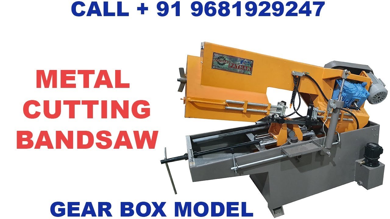 Metal Cutting Bandsaw Machine Capacity 210 mm with special gear box installed