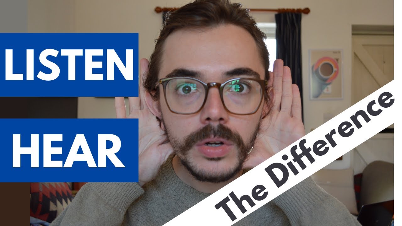 Hear vs Listen - What's the Difference? | ENGLISH VOCABULARY