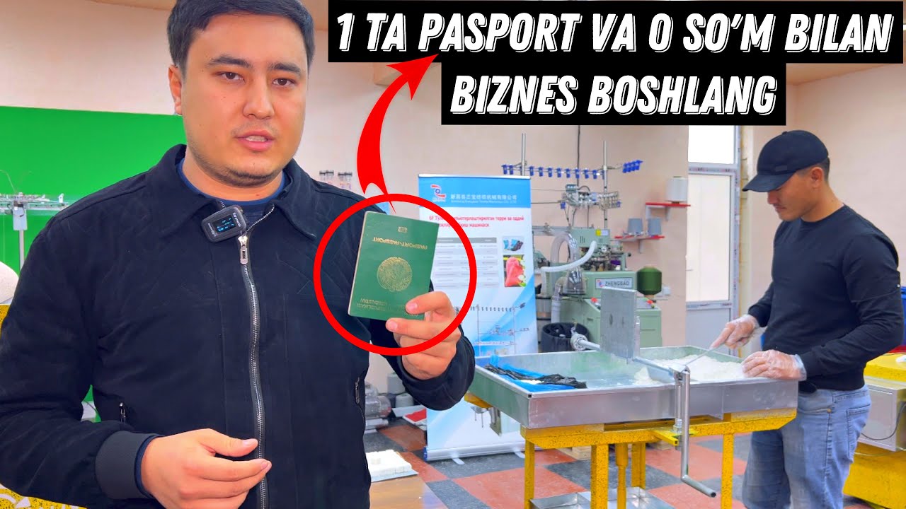 BIZNES QILISH UCHUN ENDI 1 TA PASPORT BILAN PULSIZ BIZNES QILISH IMKONIYATI TOPILDI OQQAND BIZNESI
