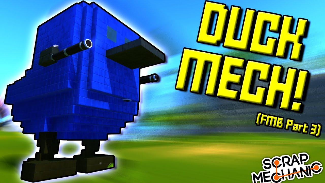 THE DUCK MECH?! [Futuristic Military Base 3] - Scrap Mechanic Gameplay