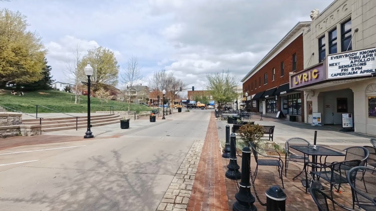 Walking in Blacksburg, Virginia