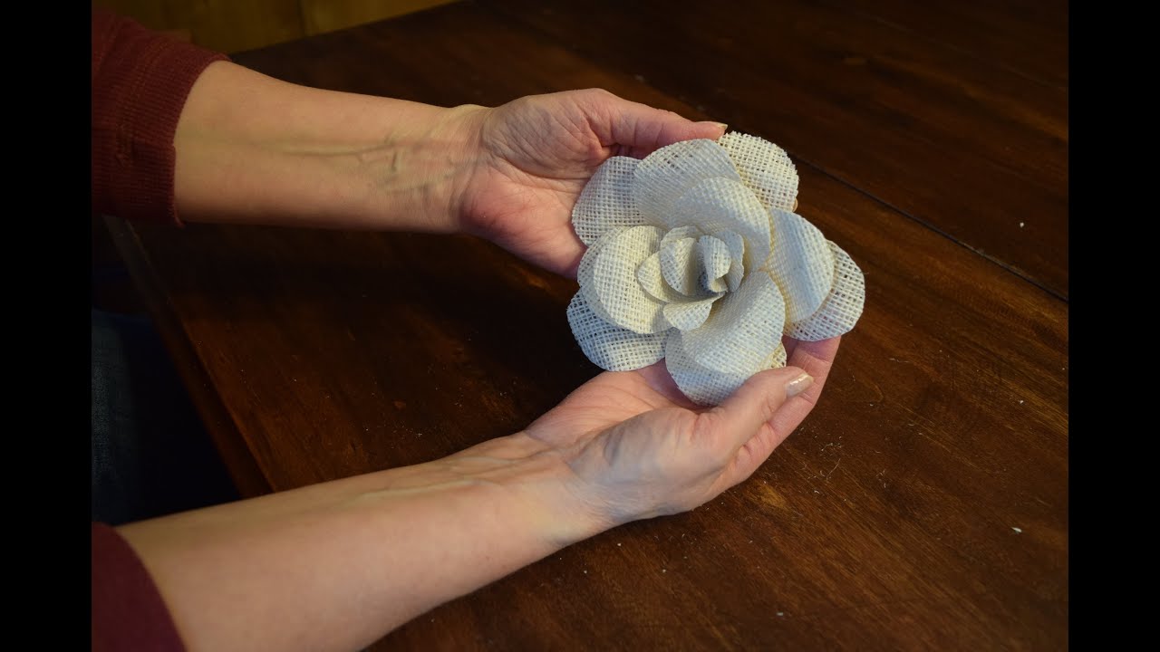 Burlap Rose Tutorial