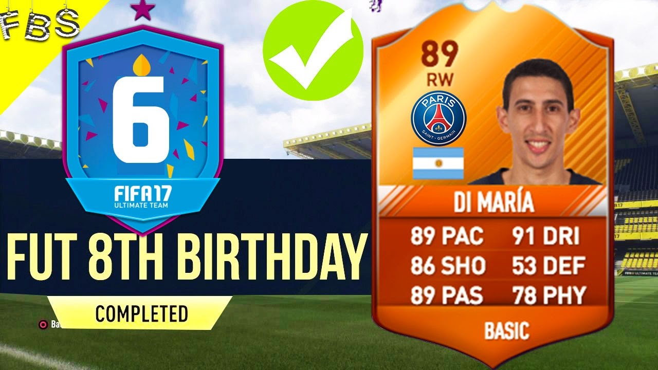 FIFA 17: FUT BIRTHDAY DAY 6 *NEW* SBC !! & *NEW* MOTM DI MARIA IN PACK ?