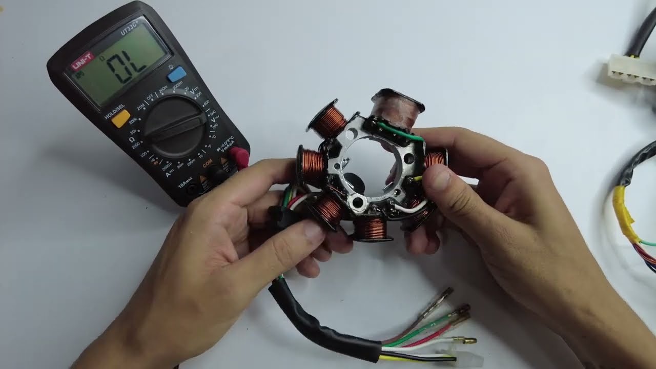 Diagnóstico Bobina de Encendido Yamaha Crypton 110 - Resistencia y Voltaje