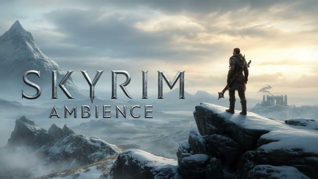 Skyrim Ambient Music 🌲 Peaceful Nordic Fantasy Atmosphere