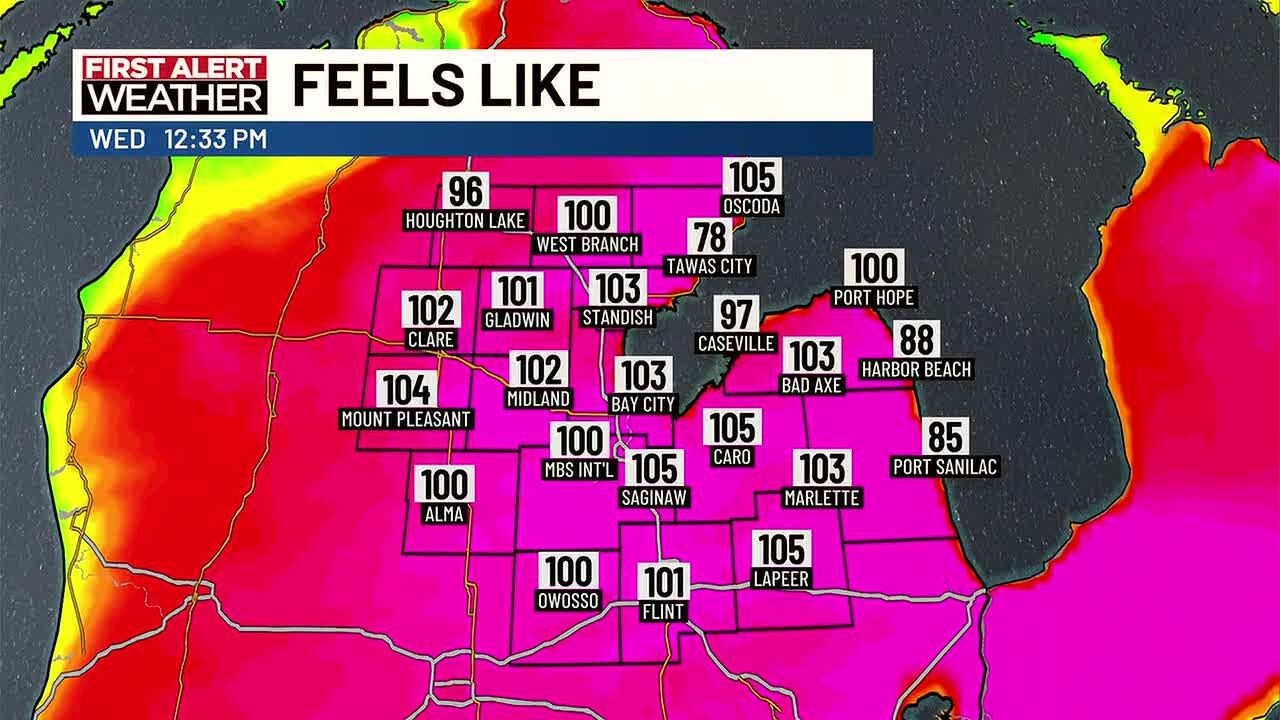 WNEM Afternoon Extra: High heat continues, tracking afternoon thunderstorms