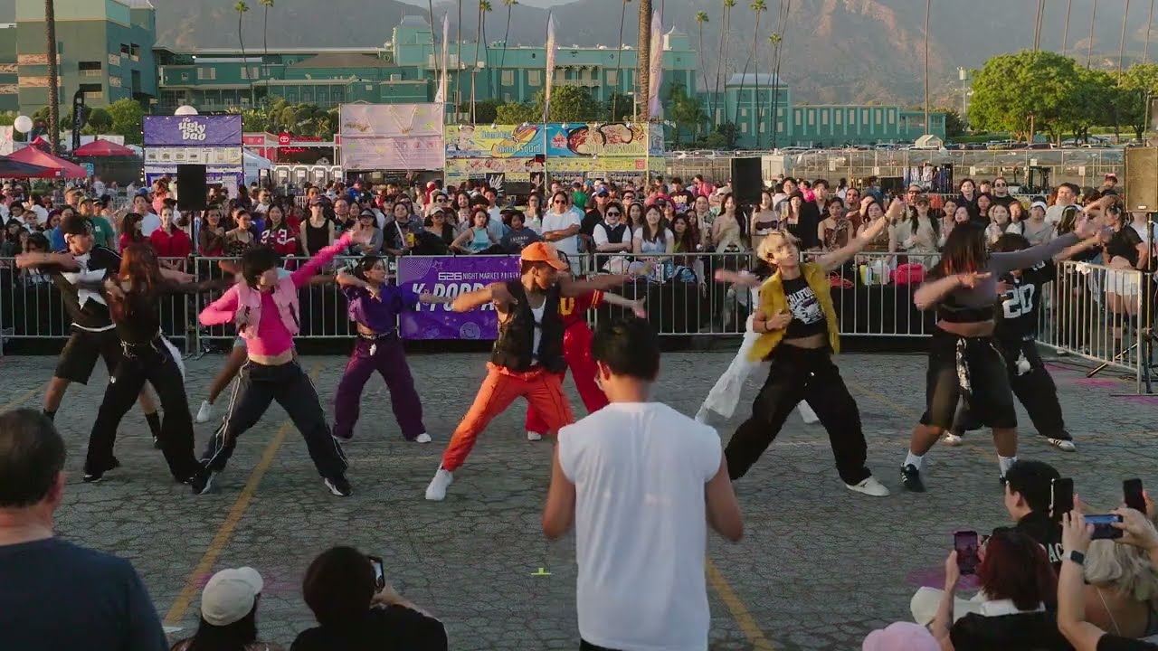 KBAE and OH-K! K-Pop performance at the 626 Night Market 2024 in Arcadia