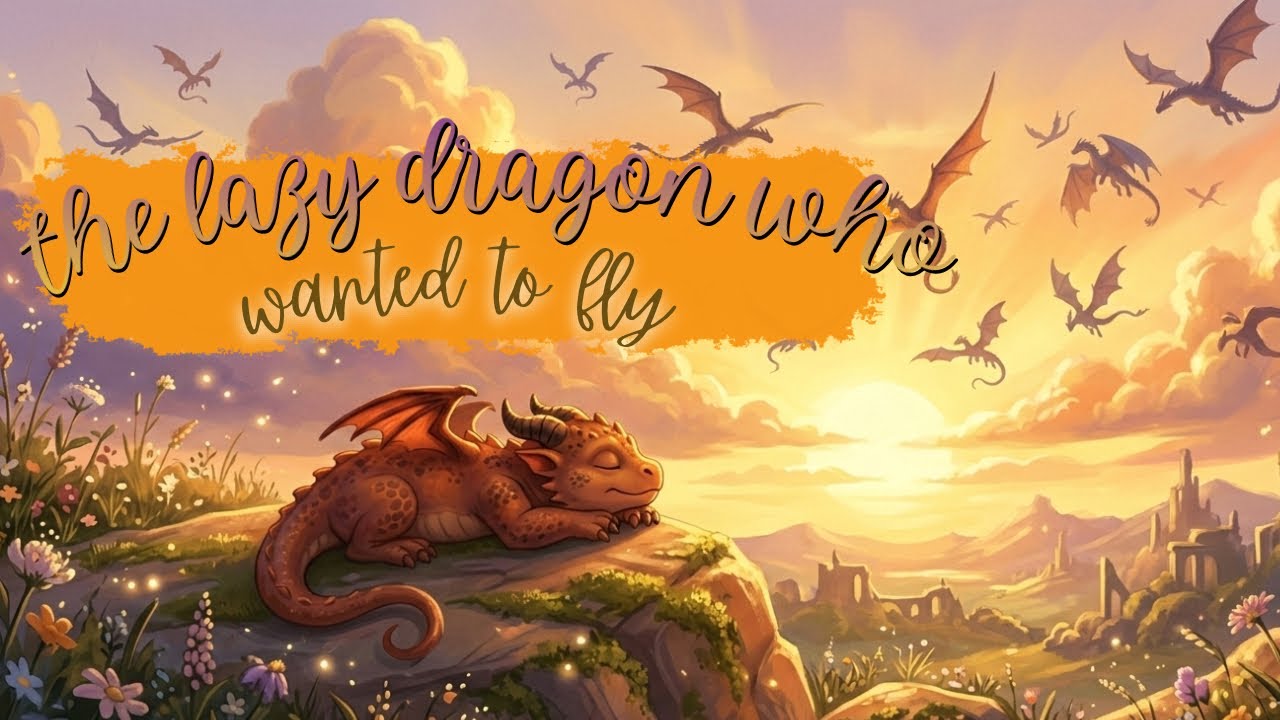 the lazy dragon who wanted to fly | moral story | for kids | 2026