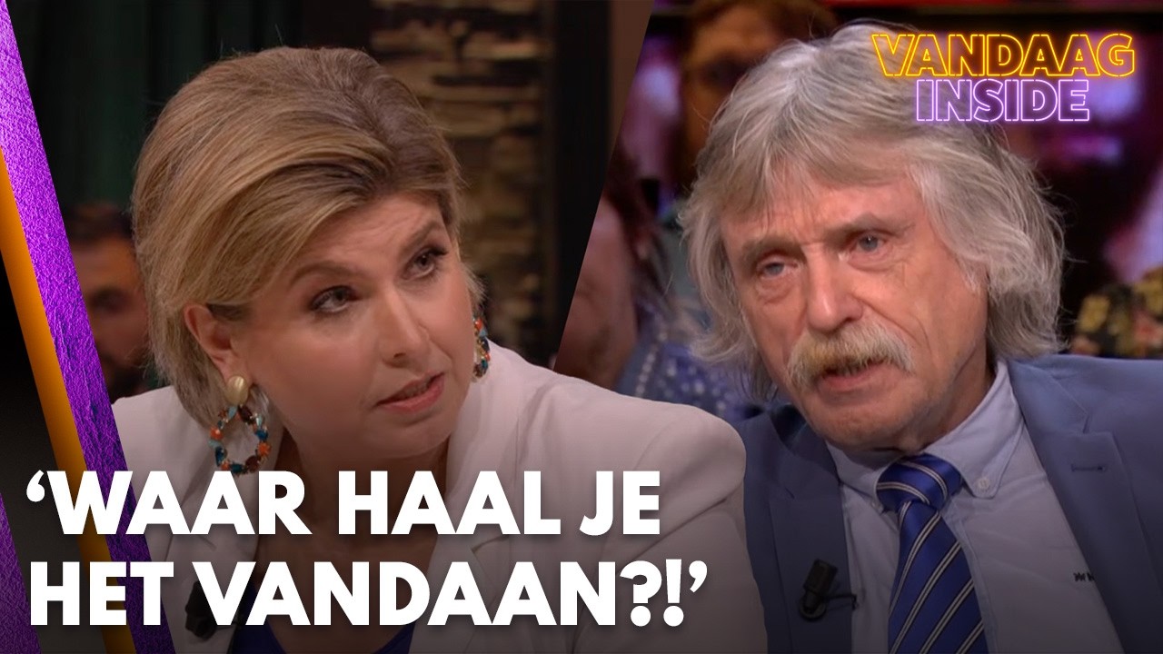 Johan Derksen heeft zich ge&euml;rgerd aan column Angela de Jong: 'Waar haal je het vandaan?!'