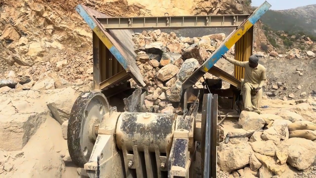 Full Load Dump Truck Cause Massive Hopper Jam | Giant Rock Crushing Action #stonecrusher 