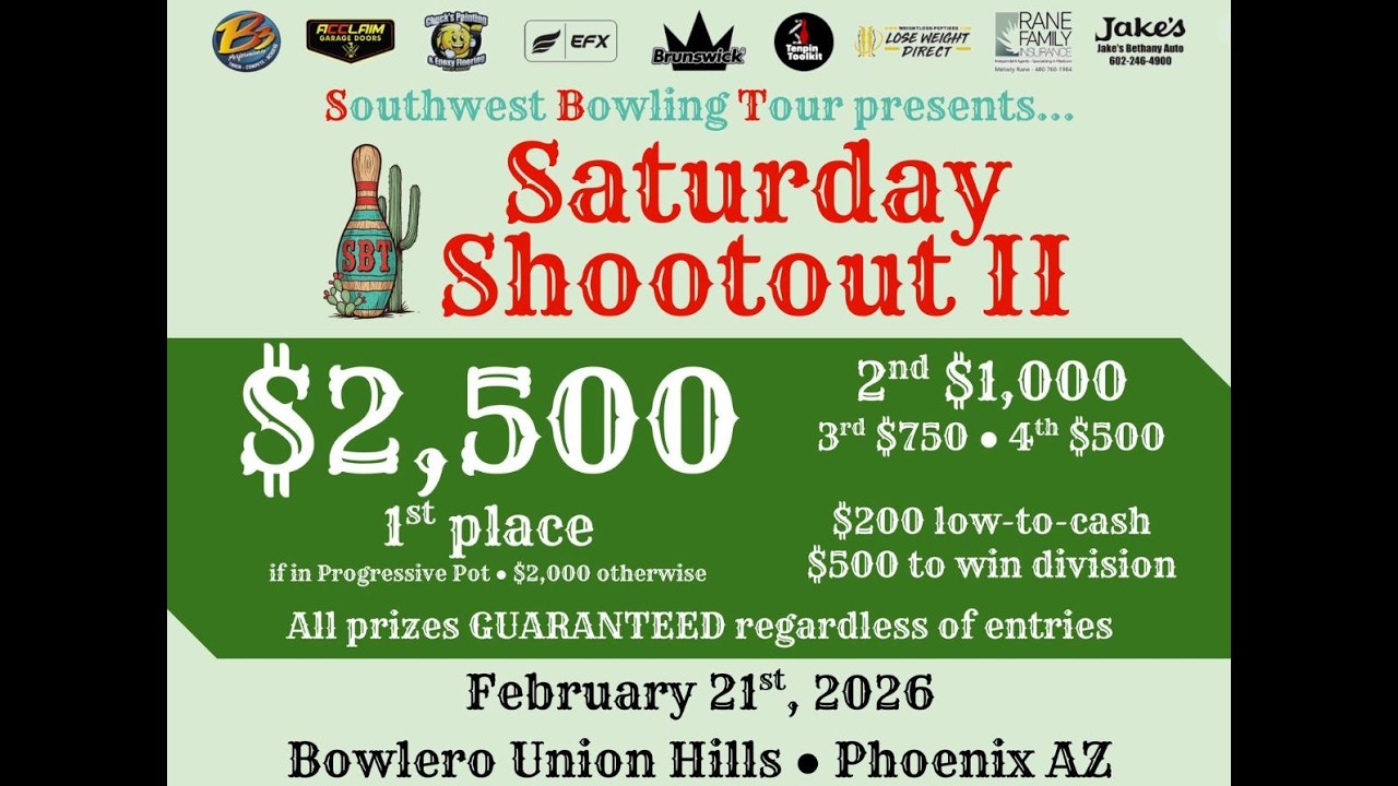 SBT Saturday Shootout II @ Bowlero Union Hills 2026-02-17