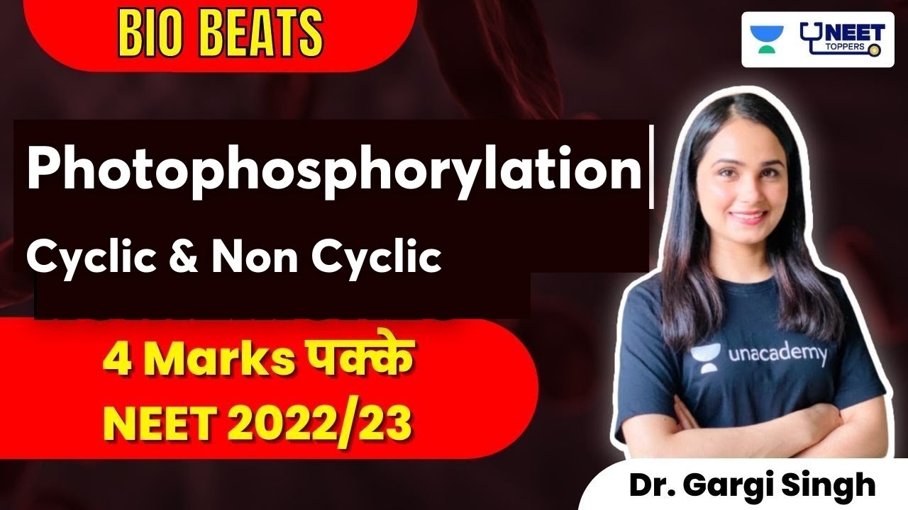 Photophosphorylation | Cyclic & Non Cyclic | 4 Marks पक्के NEET 2022/23 | Dr Gargi Singh