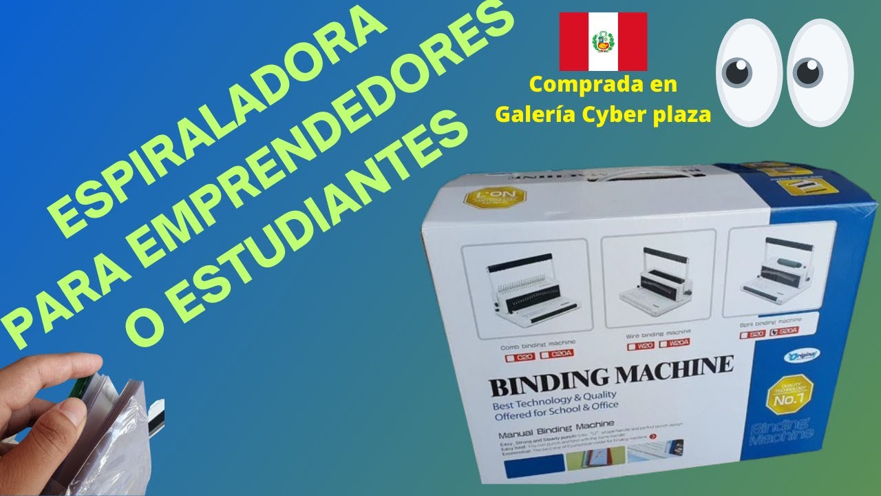 Espiraladora para emprendedores/Estudiantes (Hands on Review)
