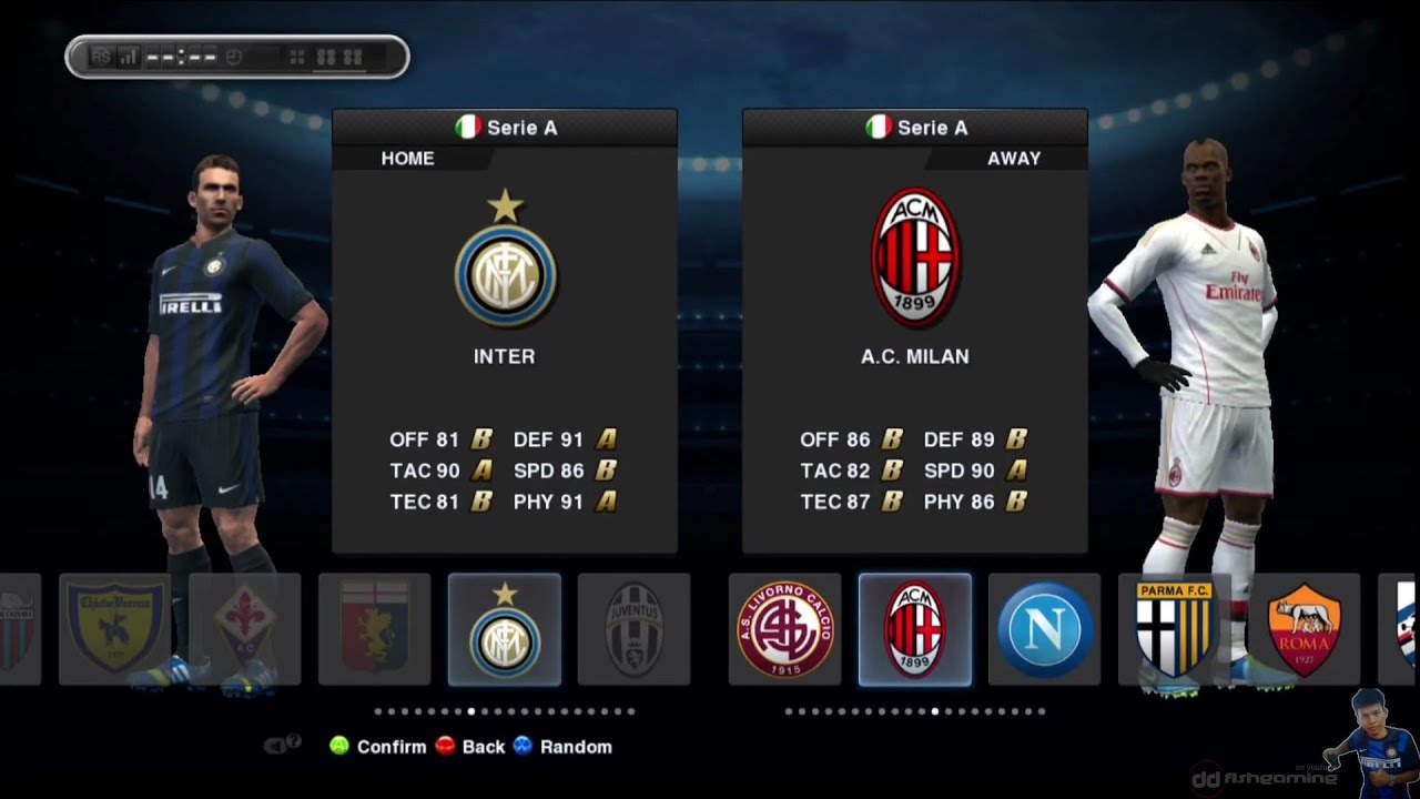 Inter Milan vs Ac Milan | 2013/14 | Pes 2013