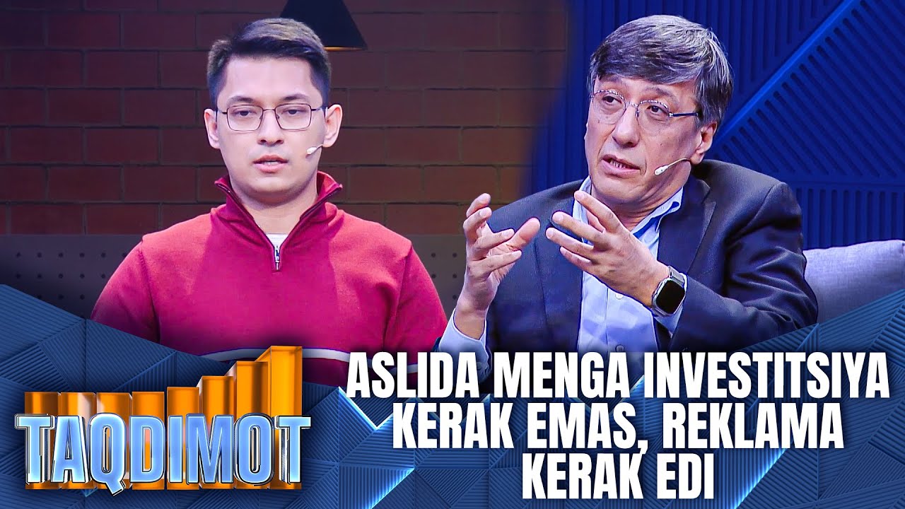TAQDIMOT 9-son Aslida menga investitsiya kerak emas, reklama kerak edi
