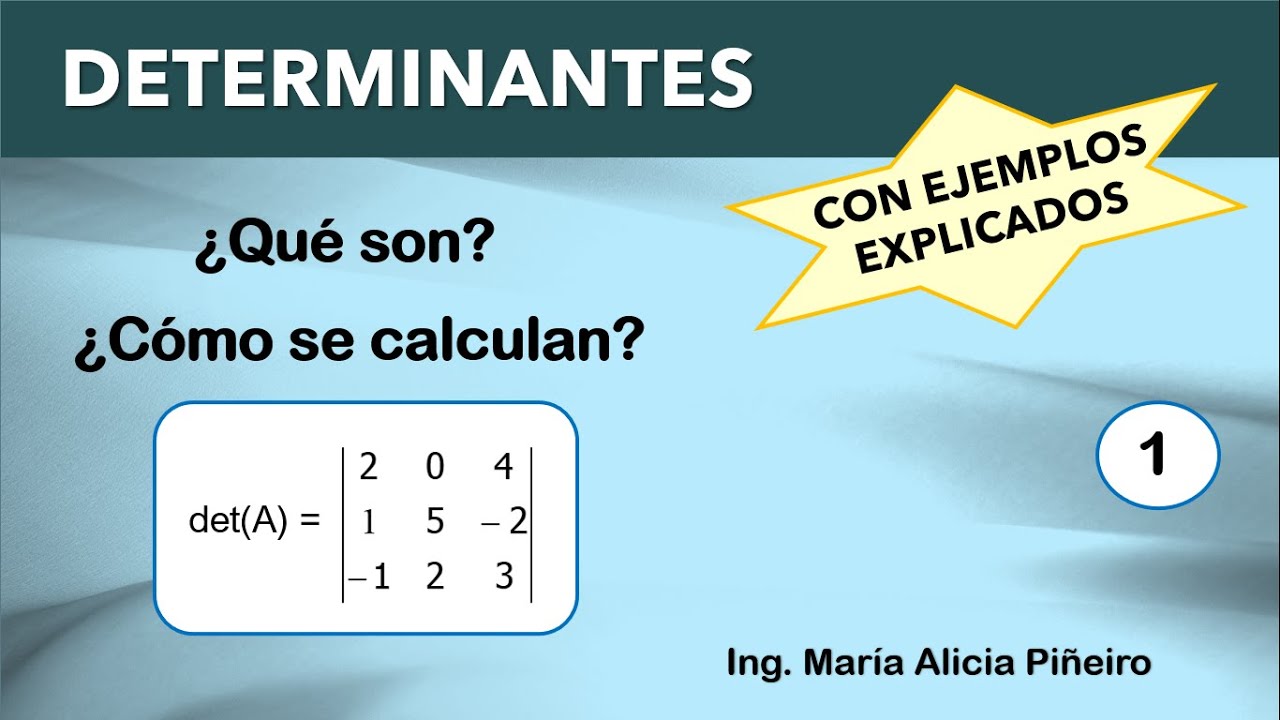 Determinantes (parte 1: definición y propiedades)
