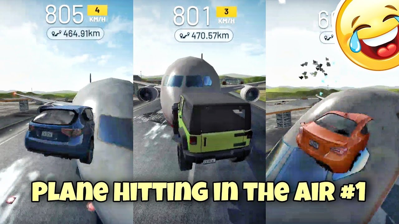 Plane hitting in the air part 1😱😂|| Extreme car driving simulator🔥||