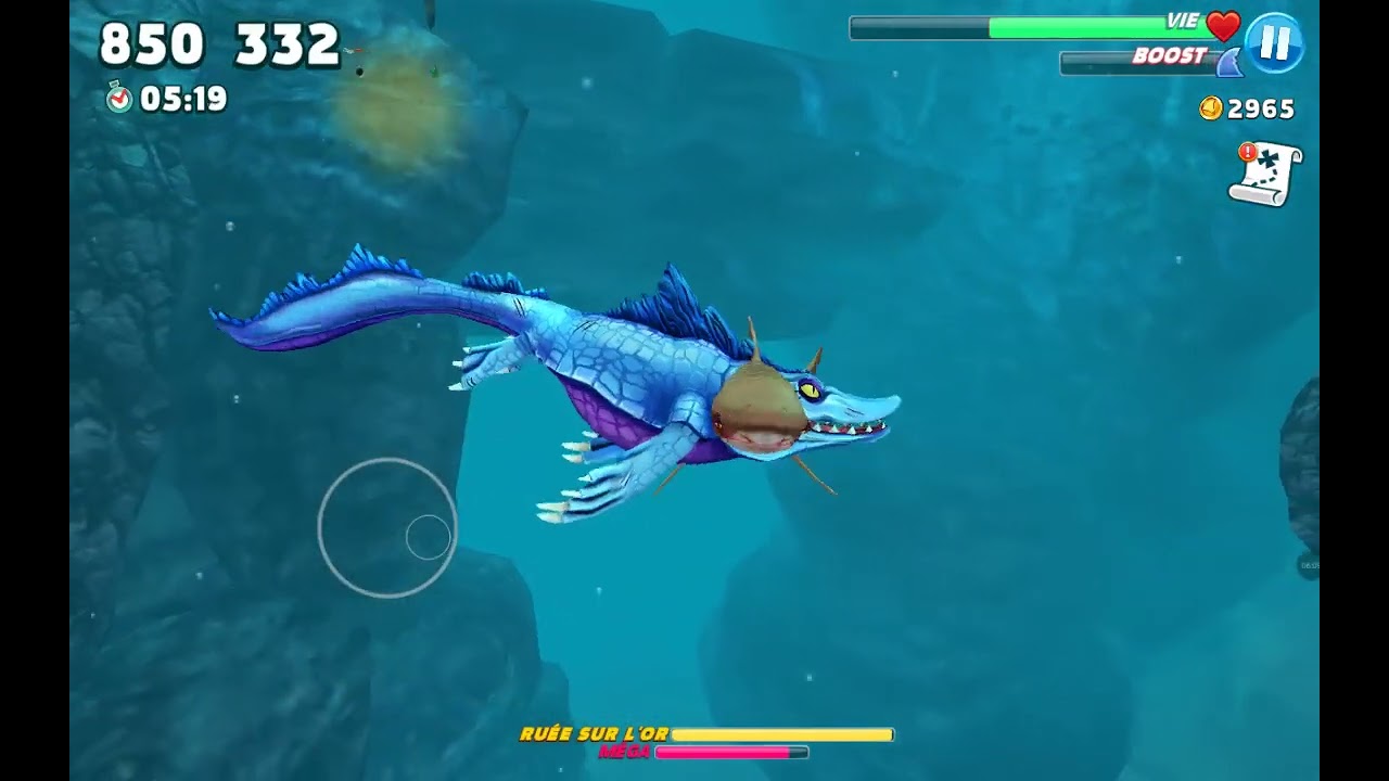 J'essaye Mr Snappy 🐊🌀💥avec vous (Hungry shark world)