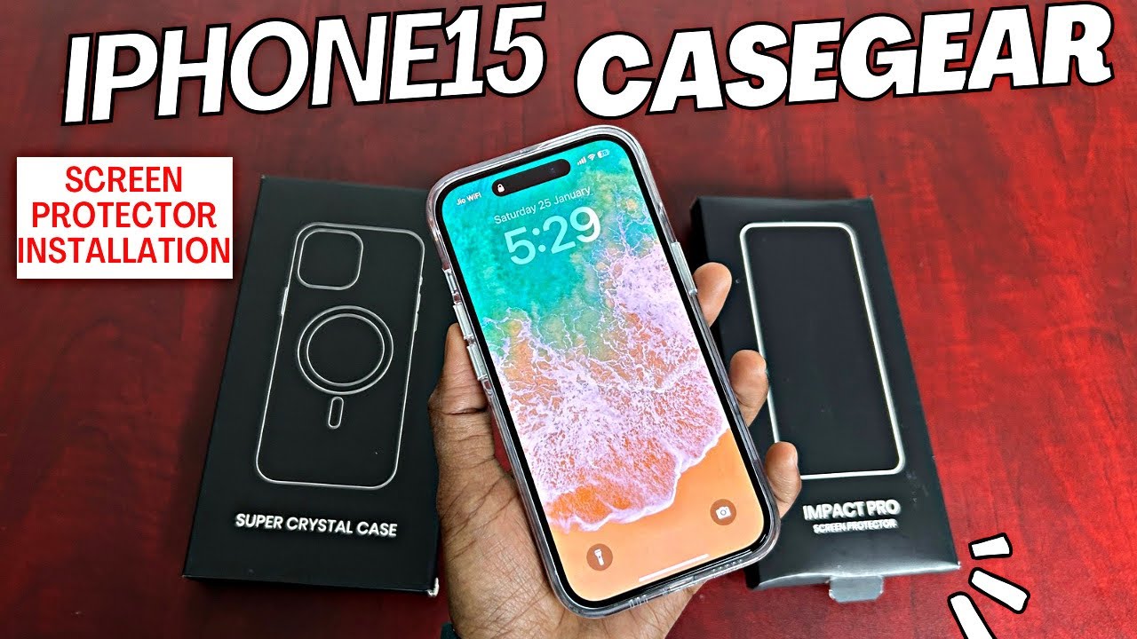 How to Install the Casegear Impact Pro Screen Protector on the iPhone 15